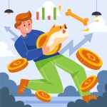 Free Vector | Flat design creative dogecoin illustration