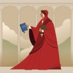 평면 디자인 단테 그림 | 무료 벡터