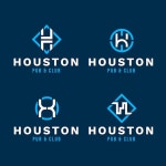 Free Vector | Flat design h logo letter