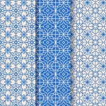 Free Vector | Flat linear arabic pattern collection