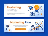 Free Vector | Gradient marketing agency template