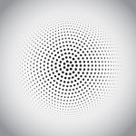 하프 톤 도트 디자인 | 무료 벡터