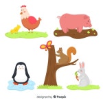 12 페이지 | 농장 동물 벡터 - Freepik에서 무료 고품질 벡터를 다운로드하세요 | Freepik