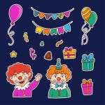 44 페이지 | 생일 토퍼 벡터 - Freepik에서 무료 고품질 벡터를 다운로드하세요 | Freepik