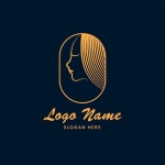 Premium Vector | Logo with beautiful line concept