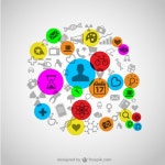 의료 현대 평면 템플릿 | 무료 벡터