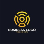 Premium Vector | Modern business people connection logo design