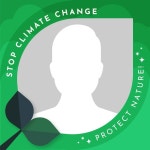 Free Vector | Organic flat climate change facebook frame