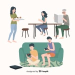 일을하는 사람들 | 무료 벡터