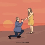 제안과 사랑 backgroud | 무료 벡터