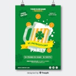 전단지 템플릿-성 패트릭의 날 | 무료 벡터