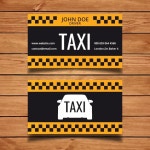 명함 템플릿-택시 | 무료 벡터