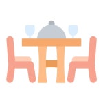 사람들로 가득한 패밀리 레스토랑 | 무료 벡터