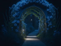 밤에 집과 도로 | 프리미엄 사진