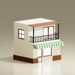 베이커리 가게 앞 | 프리미엄 사진