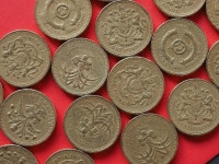 1파운드 동전, 영국 | 프리미엄 사진