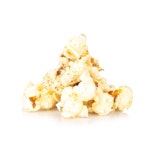 흰색 배경에 고립 된 팝콘 | 프리미엄 사진