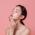 화장품 미용 관리의 렌더링 사진 | 프리미엄 사진