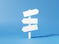 방향 도로 교차점을 선택하는 개념 화살표 기호입니다. 벡터 | 무료 벡터