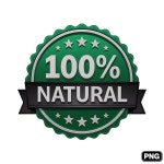 100 Natural Seal of Approval | 프리미엄 AI 생성 PSD