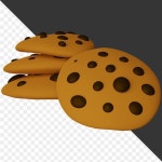 화이트 배경 만화 생성 IA와 함께 고립 된 쿠키 스타일 png | 프리미엄 AI 생성 PSD