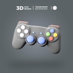 게이머 라이브 스트리밍 3d 일러스트레이션 | 프리미엄 PSD 파일