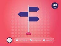 방향 도로 교차점을 선택하는 개념 화살표 기호입니다. 벡터 | 무료 벡터