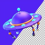 메타 랜드 3D 일러스트레이션 | 프리미엄 PSD 파일