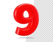 3d 렌더링 번호 9 | 프리미엄 PSD 파일