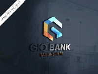 Premium PSD | Banking logo template