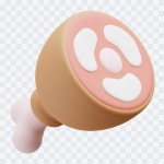 소고기 3D 일러스트레이션 | 프리미엄 AI 생성 PSD