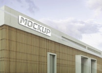 블루 로고 이랑 외관 기호 | 프리미엄 PSD 파일