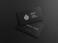 어두운 배경에 명함 이랑 템플릿 | 프리미엄 PSD 파일