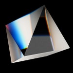 프리즘을 통해 햇빛의 광선을 산란시켜 굴절 반사 및 무지개 색상의 빛 분해 | 프리미엄 사진