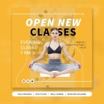 Premium PSD | Fresh mango modern sports gym instagram post