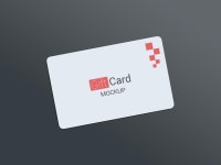 Premium PSD | Gift card mockup