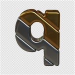 실버 편지 3d 렌더링 | 프리미엄 PSD 파일