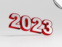 번호 2023 새해 복 많이 받으세요 3D | 프리미엄 PSD 파일