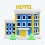 라이프 스타일 호텔 추상적 인 개념 그림 | 무료 벡터