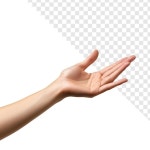 Open Hand Offering or Receiving | 프리미엄 AI 생성 PSD