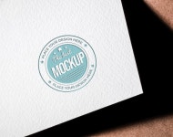 Premium PSD | Circle business card mock-up