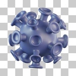 코스 바이러스 블롭 | 프리미엄 AI 생성 PSD