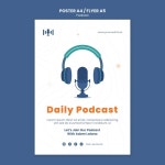 캐스트 템플릿 디자인 | 무료 PSD 파일