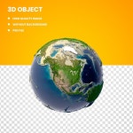 PSD 3d 지구 지구 모델 | 프리미엄 PSD 파일