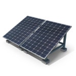 투명 배경 태양광 발전소 생성 ai에 고립 된 태양 전지 패널 | 프리미엄 AI 생성 PSD