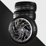 자동차 수리점에서 자동차 타이어를 다루는 정비공의 근접 촬영 | 무료 사진