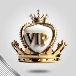 Vip golden logo | Free Vector