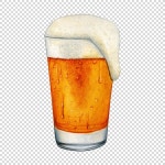 국제 맥주의 날 수채화 디자인 | 무료 벡터