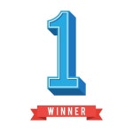왕관 디자인 벡터와 3d 스타일 1 위 우승자 기호 | 무료 벡터