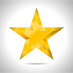 Gold star | Premium Vector